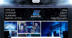 Desktop Screenshot of eventtec.at