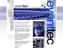 Tablet Screenshot of eventtec.de